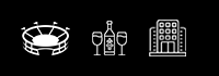Tickets + Function + Hotel Icons